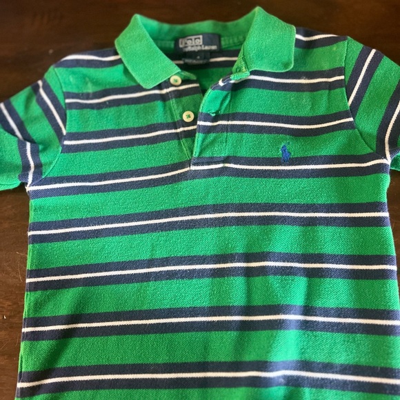 Ralph Lauren Other - Ralph Lauren Kids Polo Shirt in Green and Navy Stripes